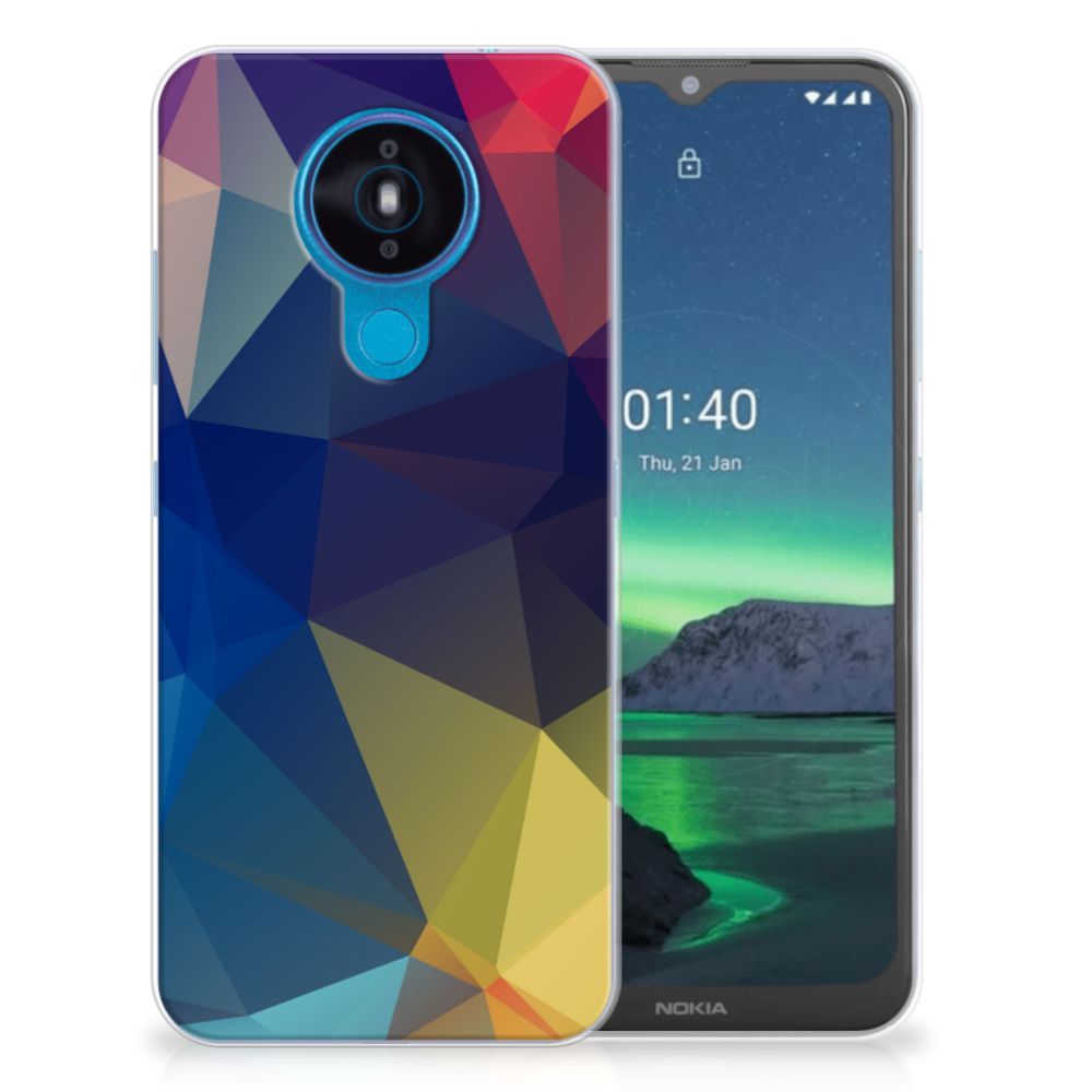 Nokia 1.4 TPU Hoesje Polygon Dark