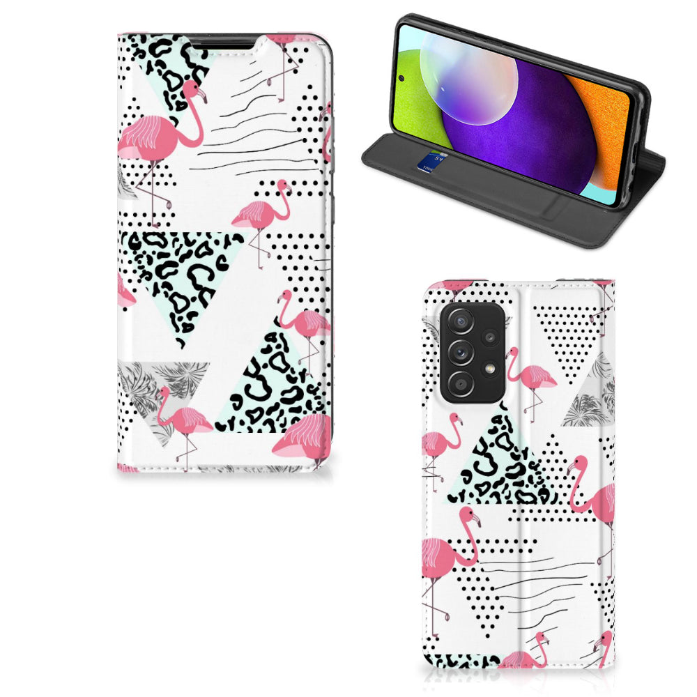 Samsung Galaxy A52 Hoesje maken Flamingo Triangle