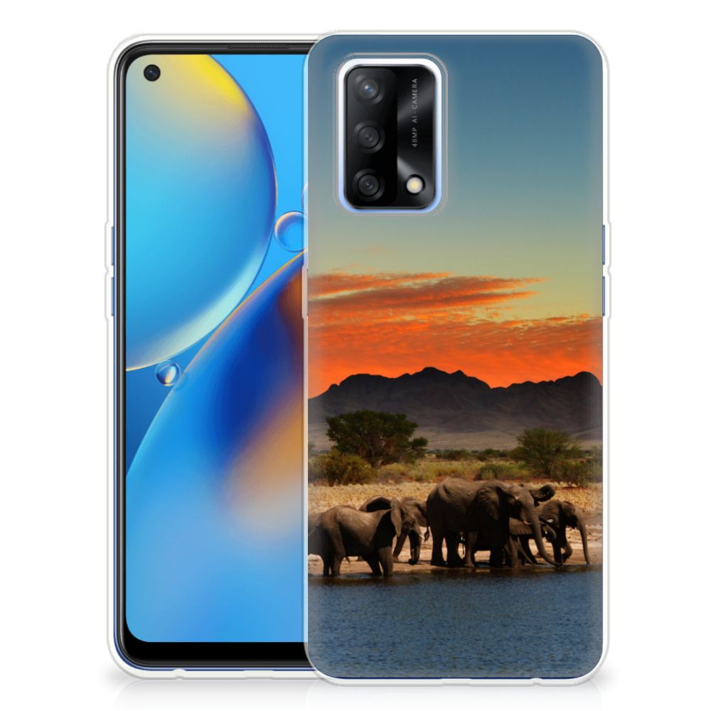 OPPO A74 4G TPU Hoesje Olifanten B2C Telecom