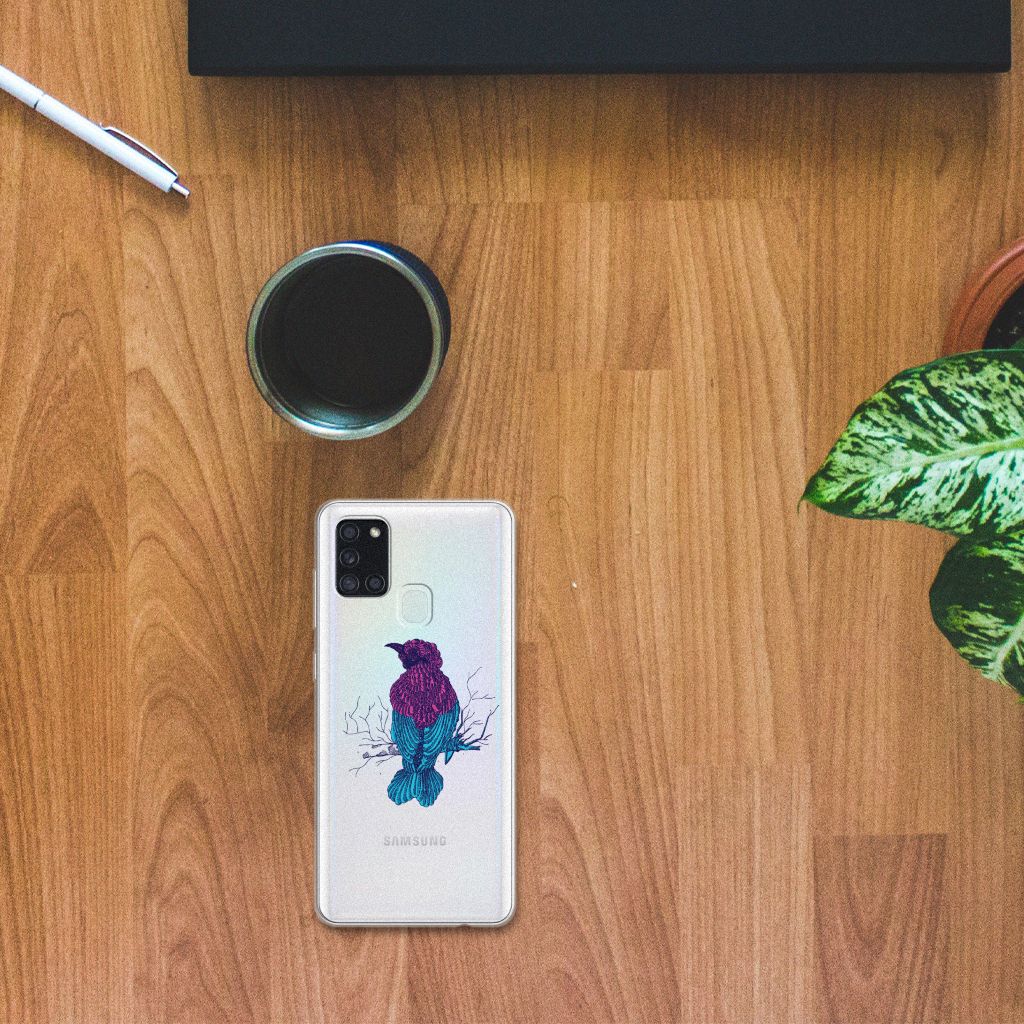 Samsung Galaxy A21s Telefoonhoesje met Naam Merel B2C Telecom