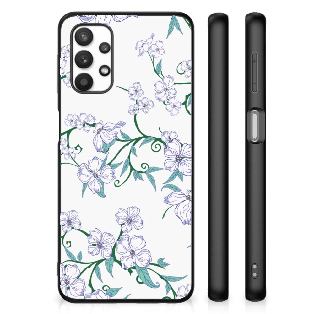 Samsung Galaxy A32 5G Uniek Bloemen Hoesje Blossom White B2C Telecom