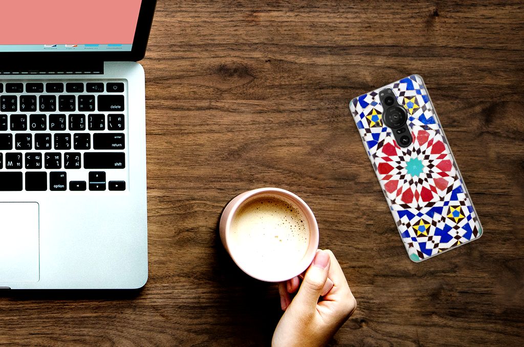 Sony Xperia Pro-I TPU Siliconen Hoesje Mozaïek B2C Telecom