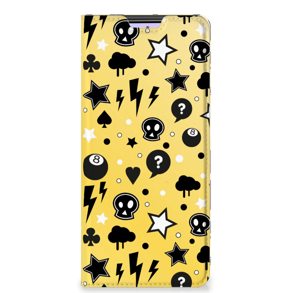Mobiel BookCase Xiaomi Redmi Note 10 Pro Punk Geel - B2C Telecom