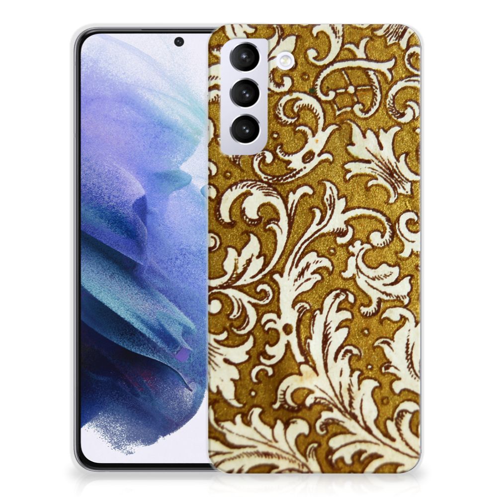Siliconen Hoesje Samsung Galaxy S21 Plus Barok Goud B2C Telecom