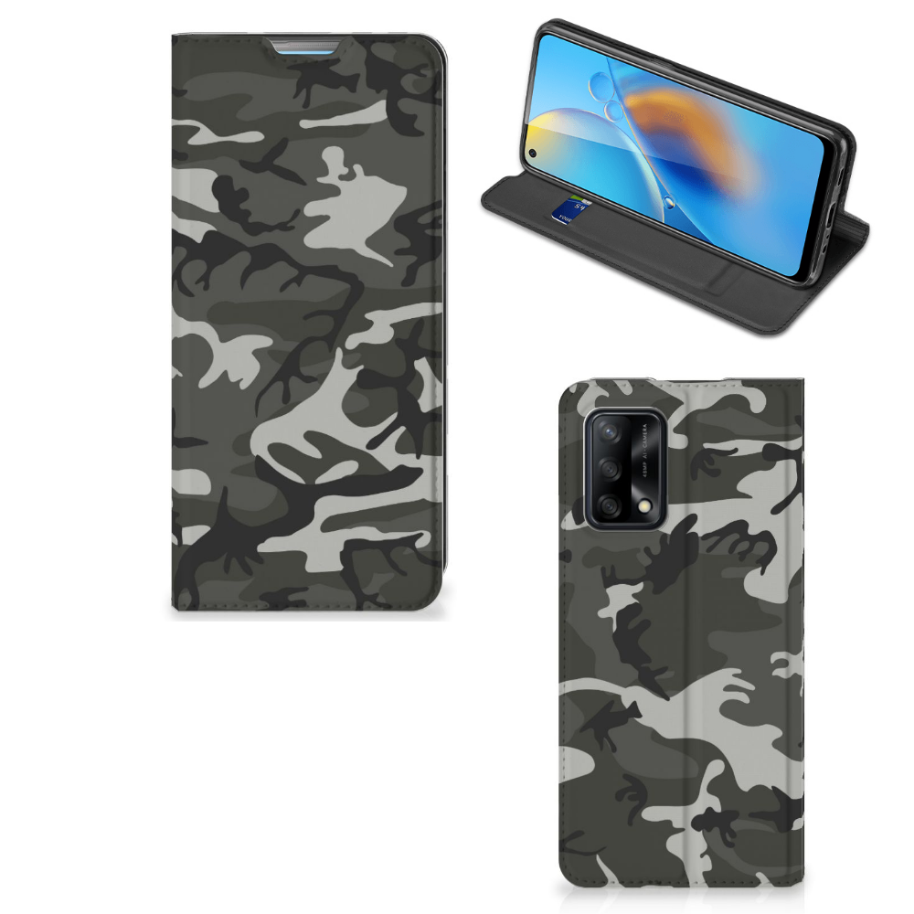 OPPO A74 4G Hoesje met Magneet Army Light - B2C Telecom