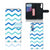 Honor 20 Telefoon Hoesje Zigzag Blauw