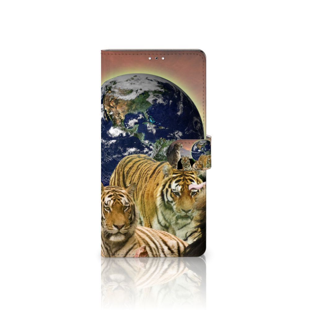 Samsung Galaxy S22 Ultra Telefoonhoesje met Pasjes Roofdieren