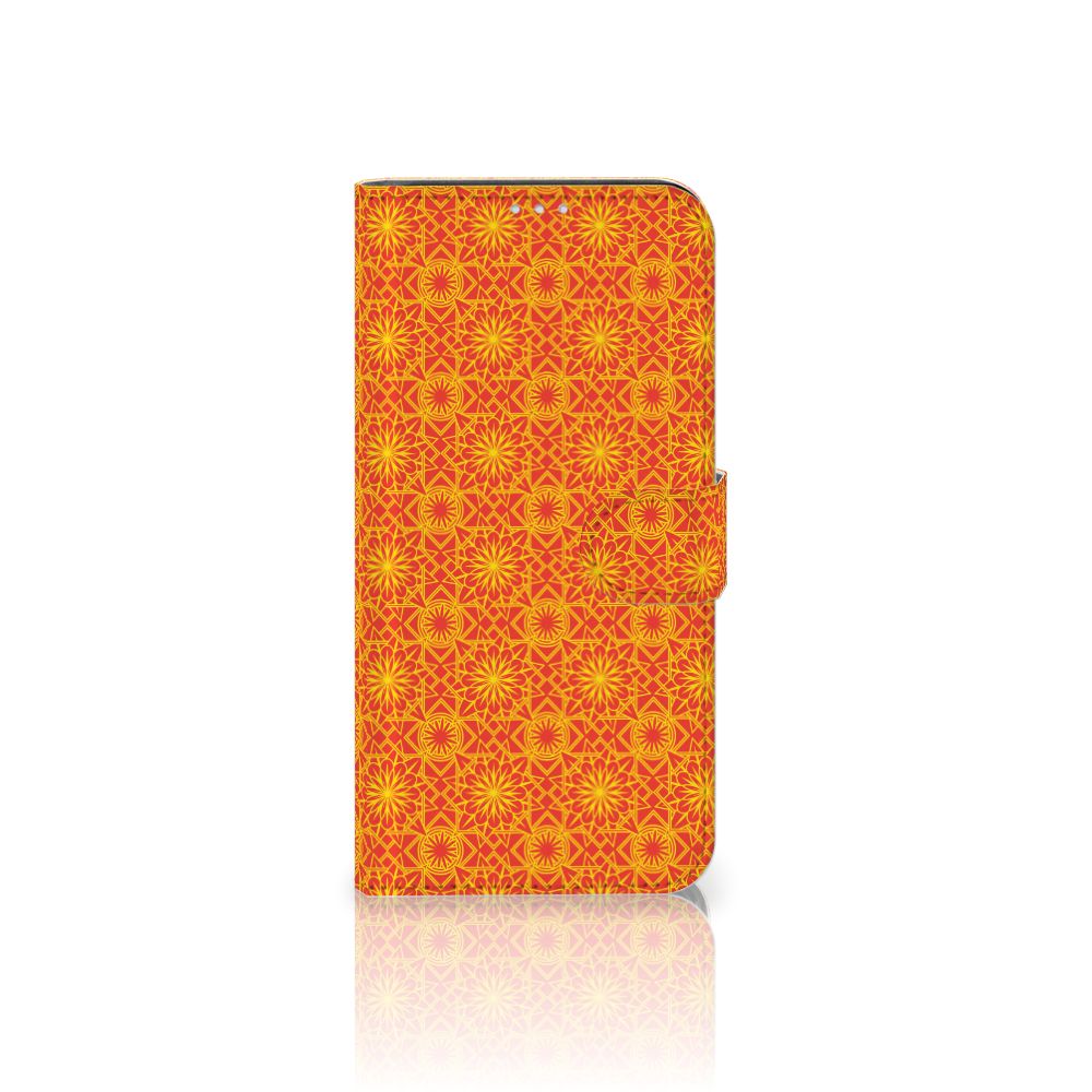 Motorola G8 Power Telefoon Hoesje Batik Oranje
