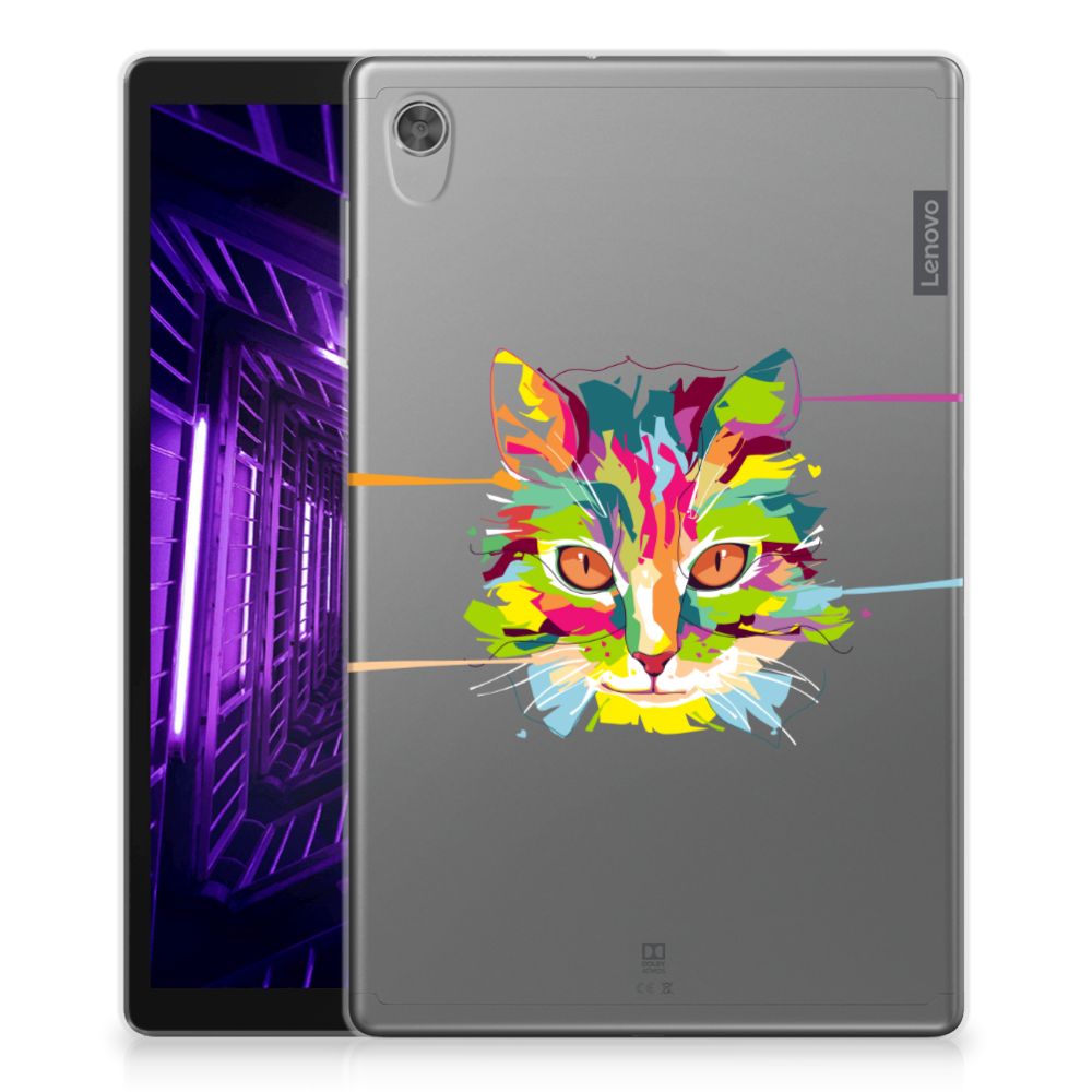 Lenovo Tab M10 HD (2de generatie) Tablet Back Cover Cat Color - B2C Telecom