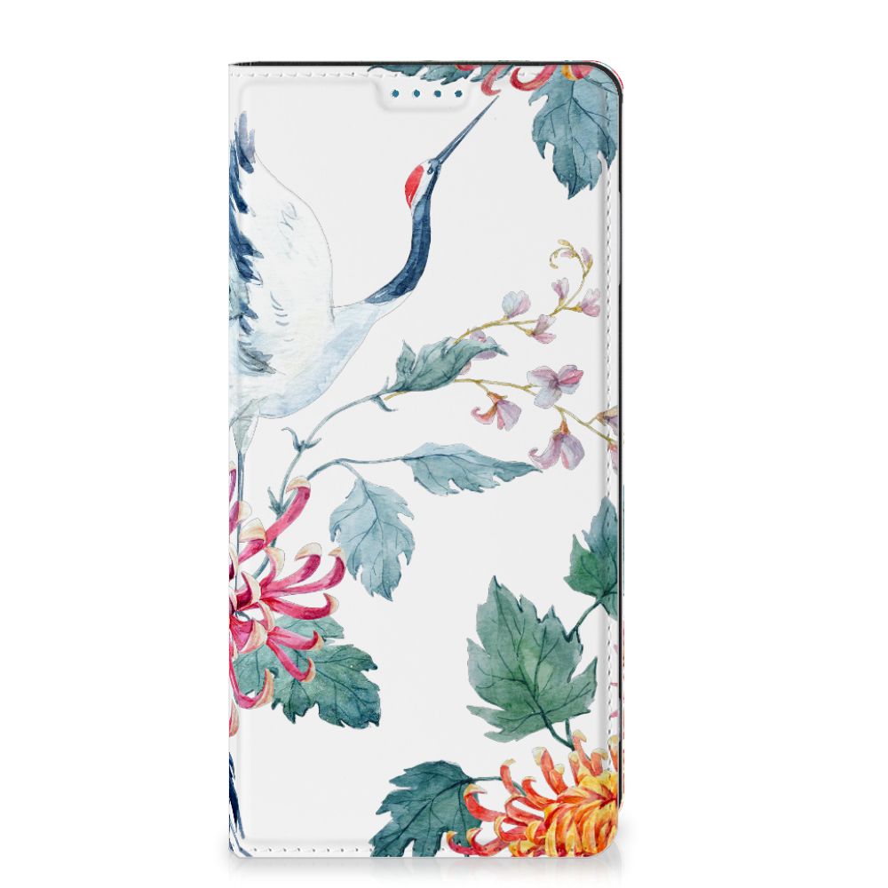 Motorola Moto G53 Hoesje maken Bird Flowers