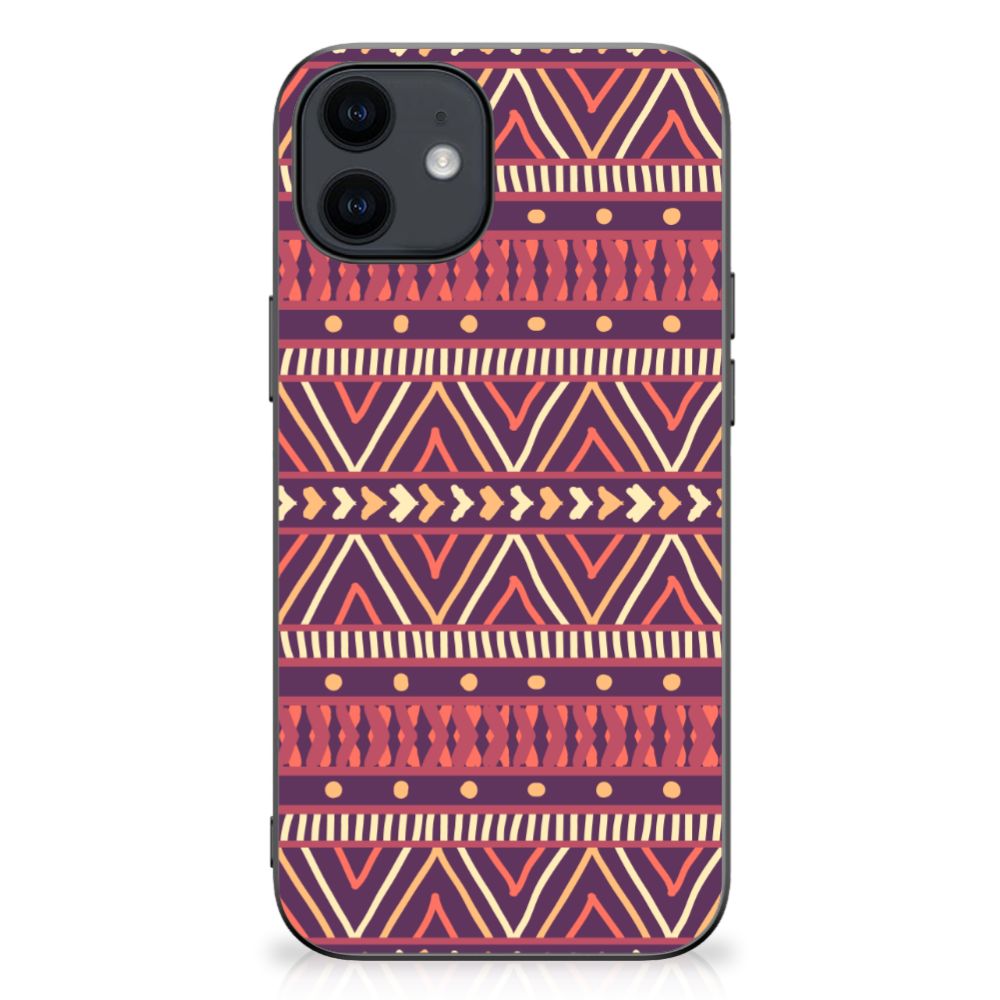 iPhone 12 Pro | 12 (6.1") Bumper Case Aztec Paars