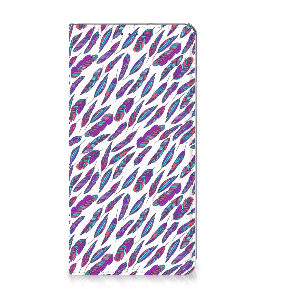 Samsung Galaxy S10 Hoesje met Magneet Feathers Color