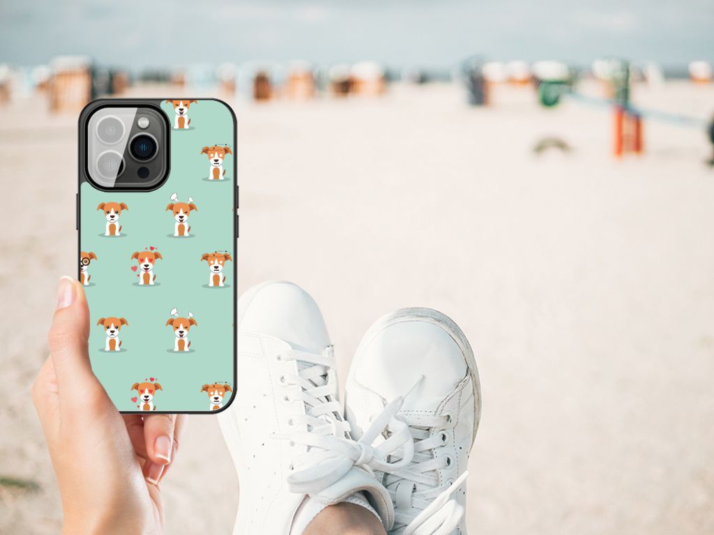 iPhone 13 Pro Max Dierenprint Telefoonhoesje Pups B2C Telecom