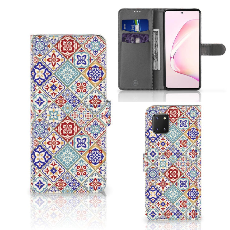 Samsung Note 10 Lite Bookcase Tiles Color