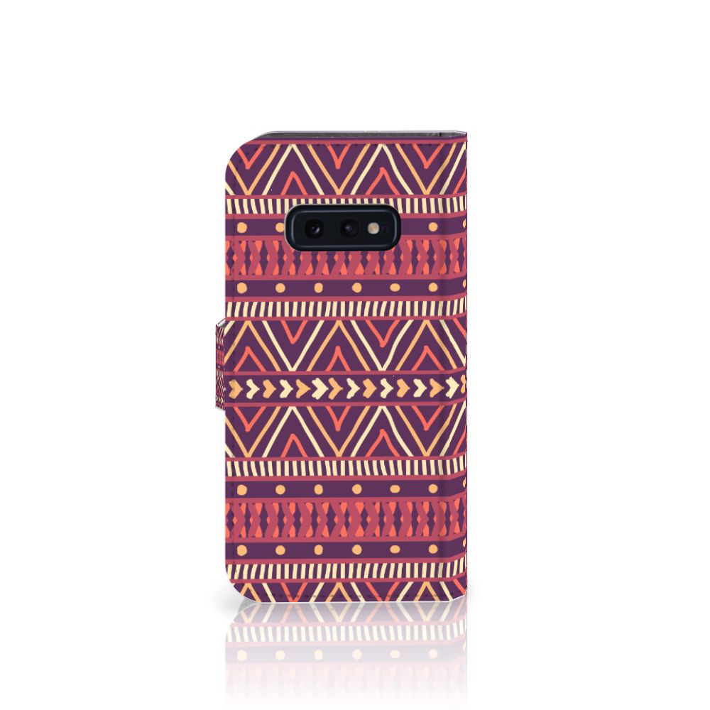 Samsung Galaxy S10e Telefoon Hoesje Aztec Paars