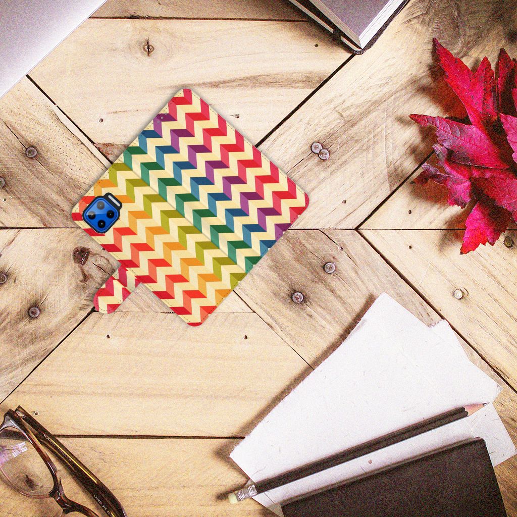 Motorola Moto G 5G Plus Telefoon Hoesje Zigzag Multi Color