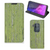 Motorola One Zoom Book Wallet Case Green Wood