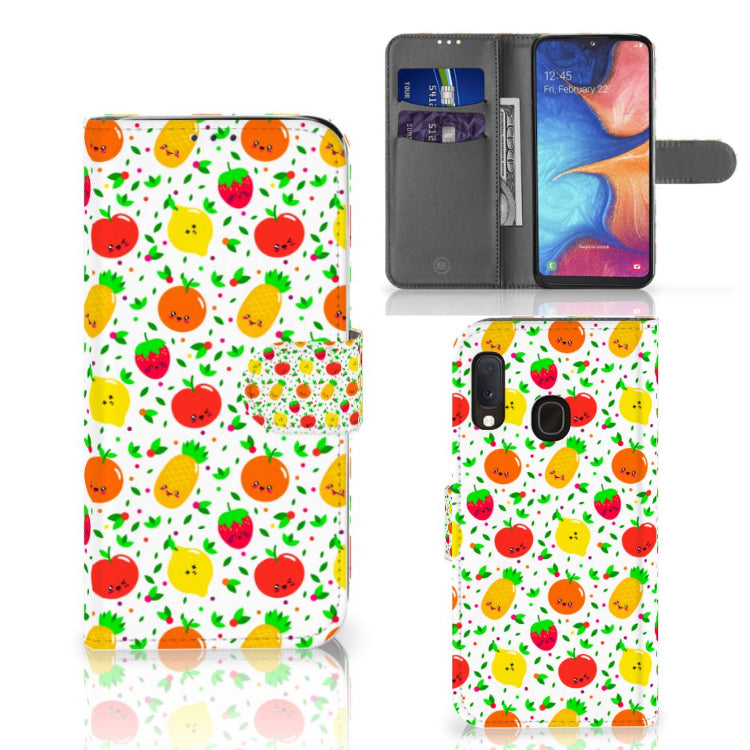 Samsung Galaxy A20e Book Cover Fruits