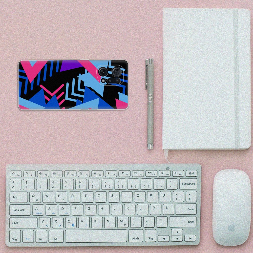 OPPO Find X5 TPU Hoesje Funky Triangle B2C Telecom
