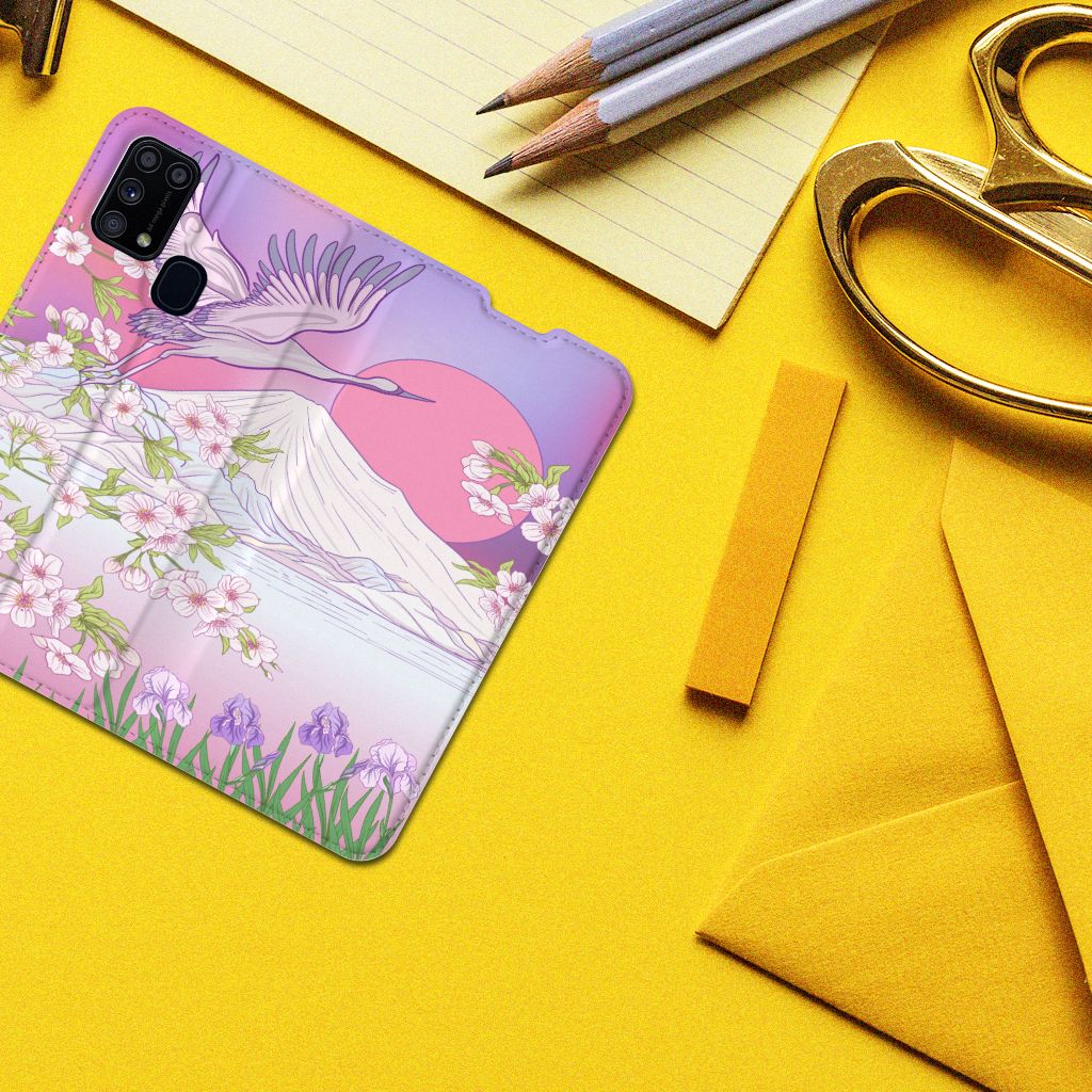 Samsung Galaxy M31 Hoesje maken Bird Flying - B2C Telecom