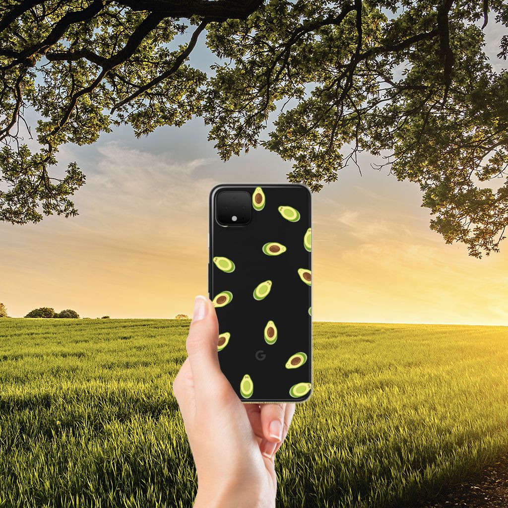 Google Pixel 4 XL Siliconen Case Avocado