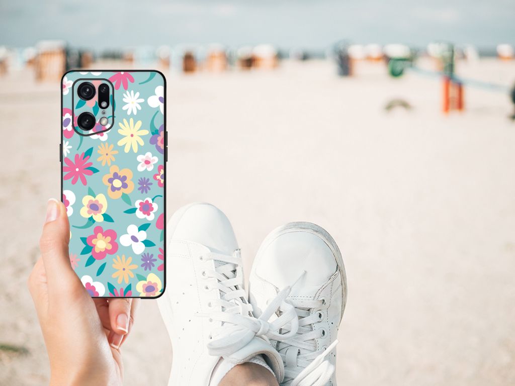 OPPO Find X5 Pro Bloemen Hoesje Flower Power B2C Telecom