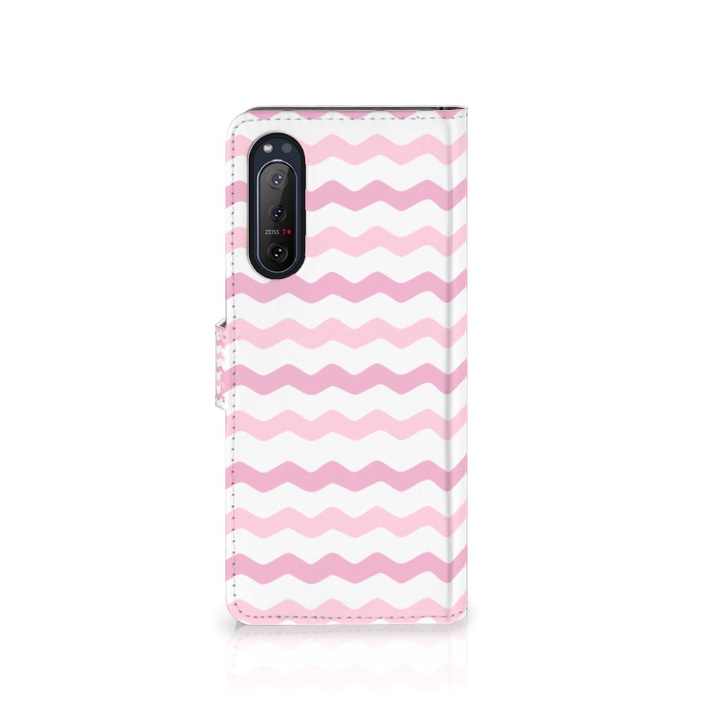 Sony Xperia 5II Telefoon Hoesje Waves Roze