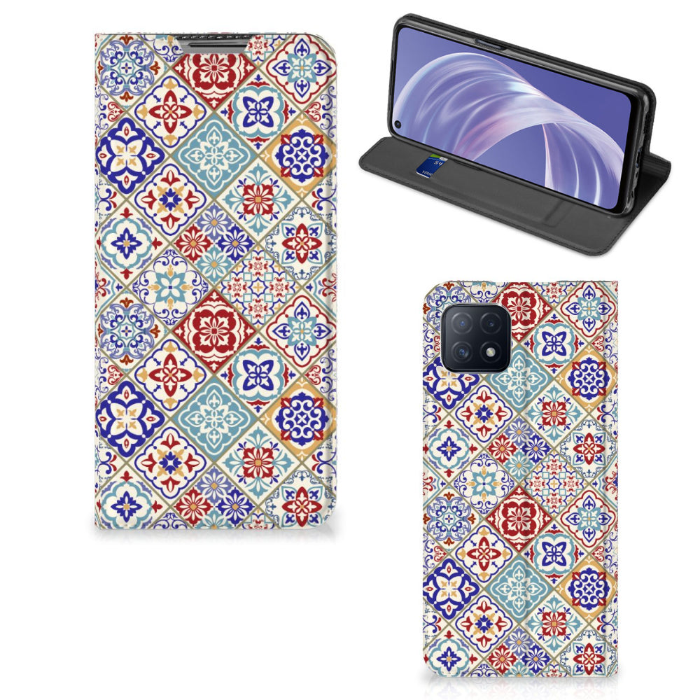 OPPO A73 5G Standcase Tiles Color