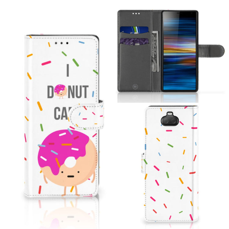 Sony Xperia 10 Book Cover Donut Roze