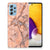 Samsung Galaxy A72 TPU Siliconen Hoesje Marmer Oranje