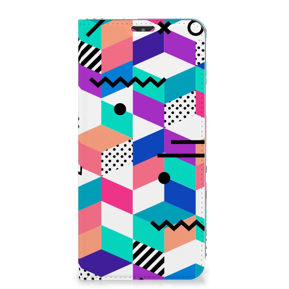 Samsung Galaxy M20 Stand Case Blokken Kleurrijk