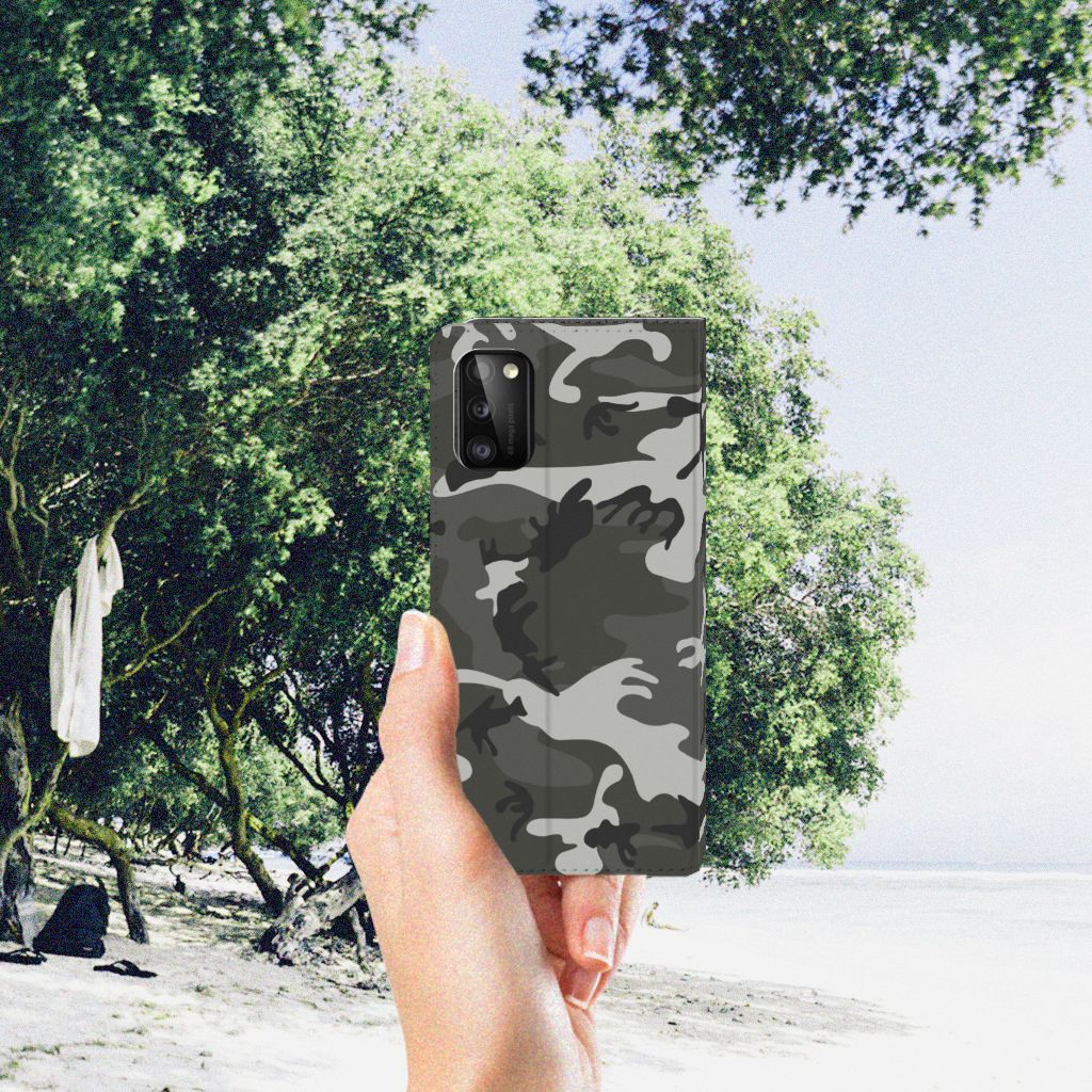 Samsung Galaxy A41 Hoesje met Magneet Army Light - B2C Telecom