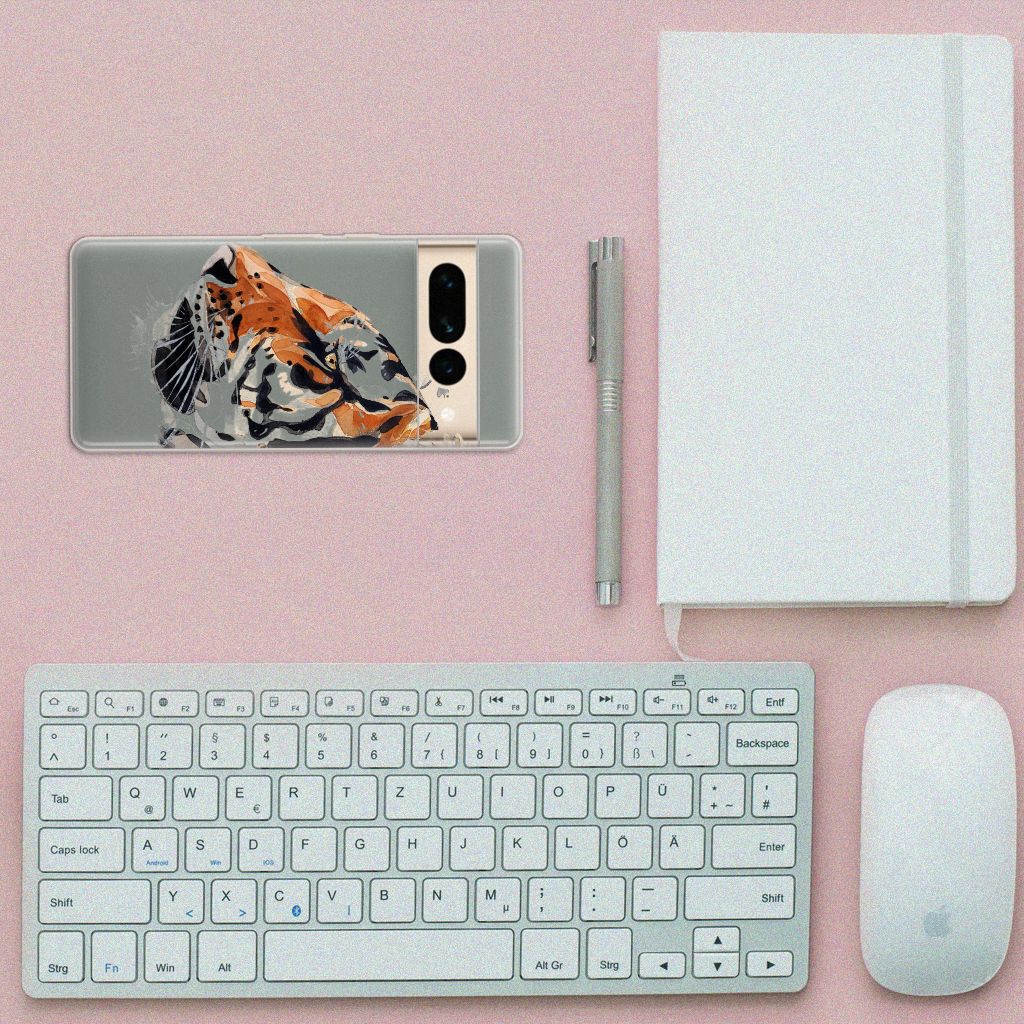 Hoesje maken Google Pixel 7 Pro Watercolor Tiger