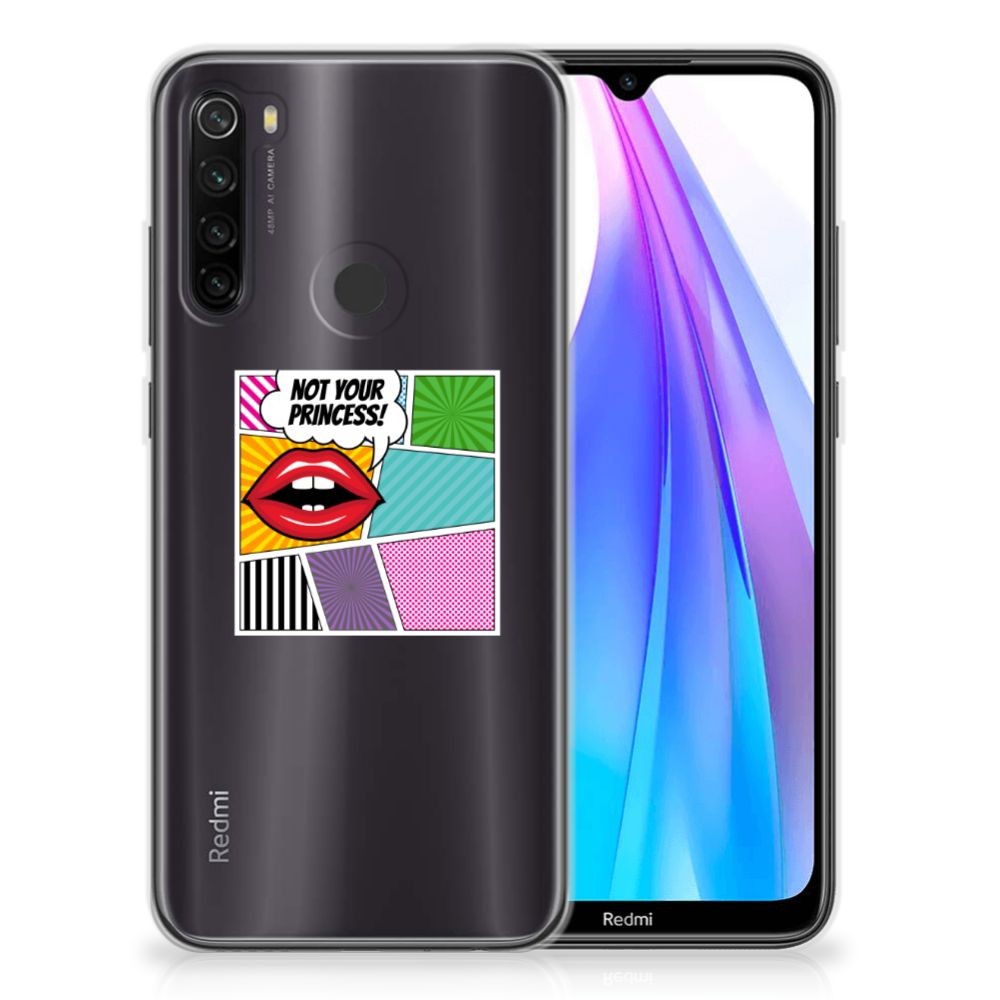 Xiaomi Redmi Note 8T Silicone Back Cover Popart Princess