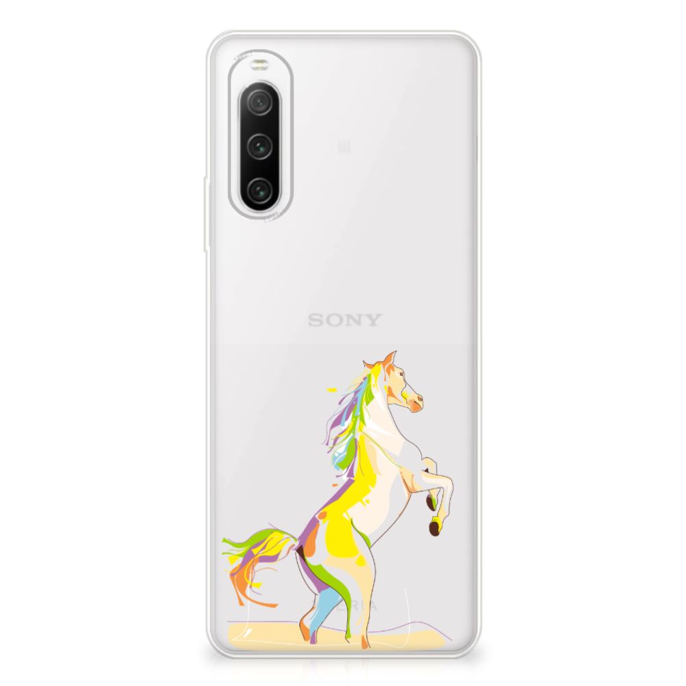 Sony Xperia 10 IV Telefoonhoesje met Naam Horse Color