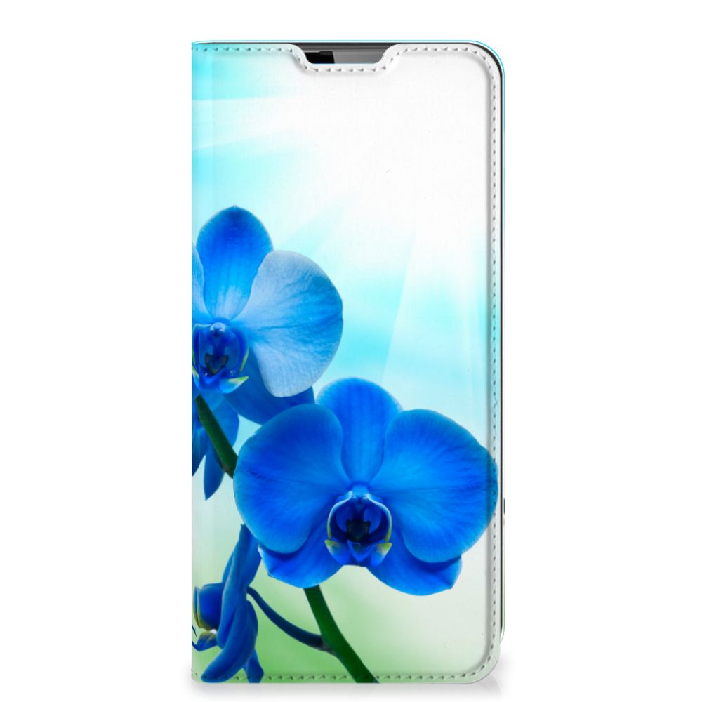 Motorola Moto G9 Plus Smart Cover Orchidee Blauw - Cadeau voor je Moeder - B2C Telecom