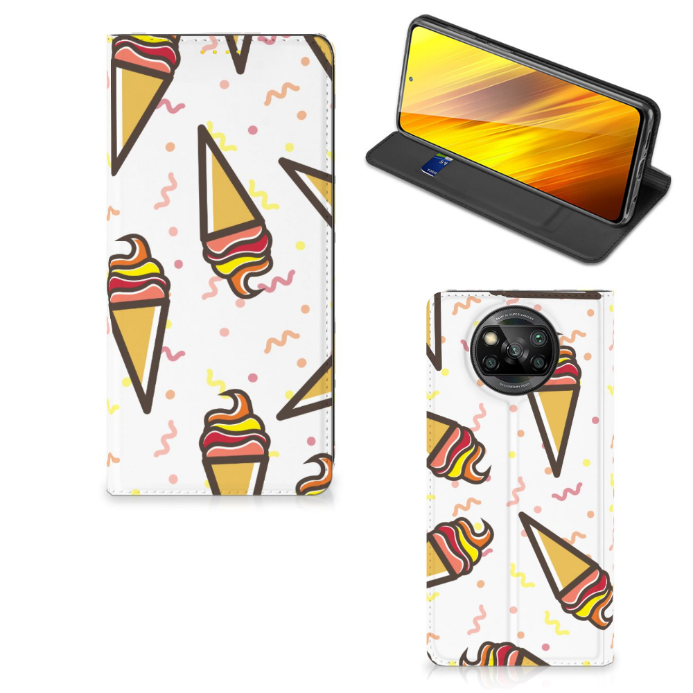 Xiaomi Poco X3 Pro | Poco X3 Flip Style Cover Icecream - B2C Telecom