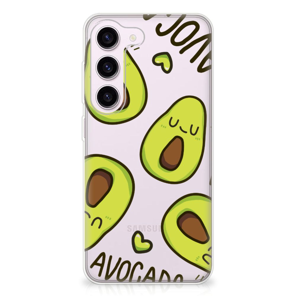 Samsung Galaxy S23 Telefoonhoesje met Naam Avocado Singing B2C Telecom
