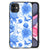 Bloemen Hoesje voor iPhone 11 Flowers Blue B2C Telecom