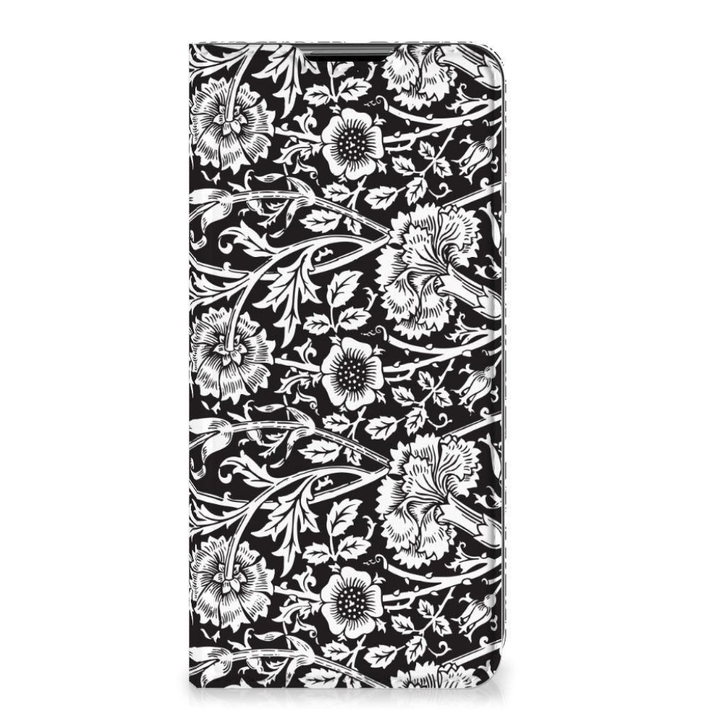 Samsung Galaxy A32 5G Smart Cover Black Flowers - B2C Telecom