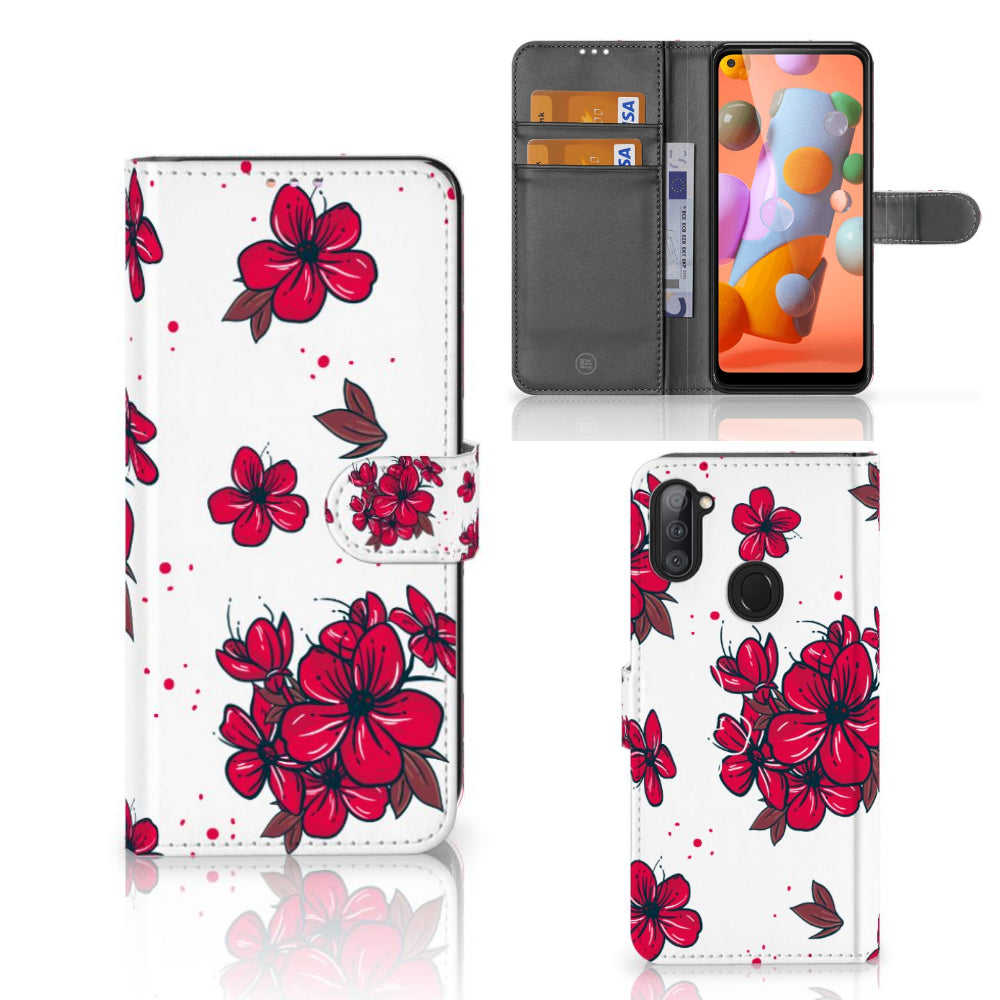 Samsung Galaxy M11 | A11 Hoesje Blossom Red