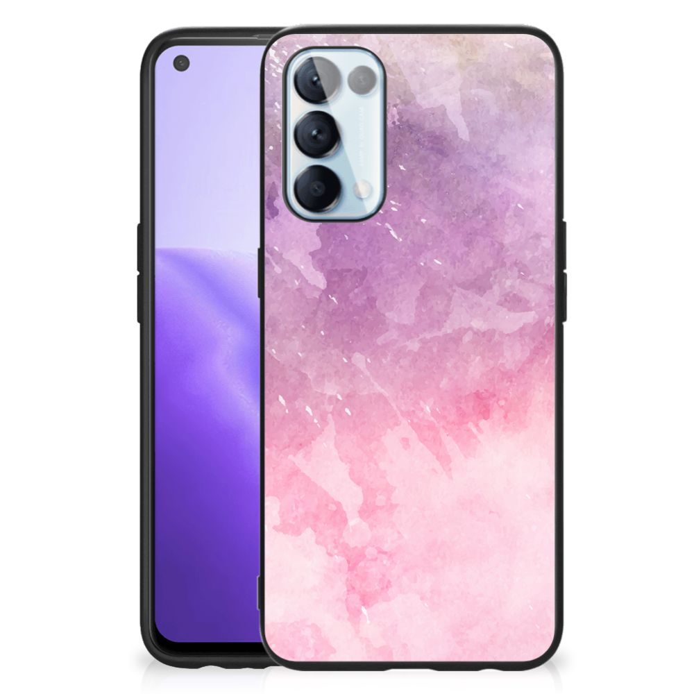 Kleurrijke Telefoonhoesje OPPO Reno5 5G | Find X3 Lite Pink Purple Paint