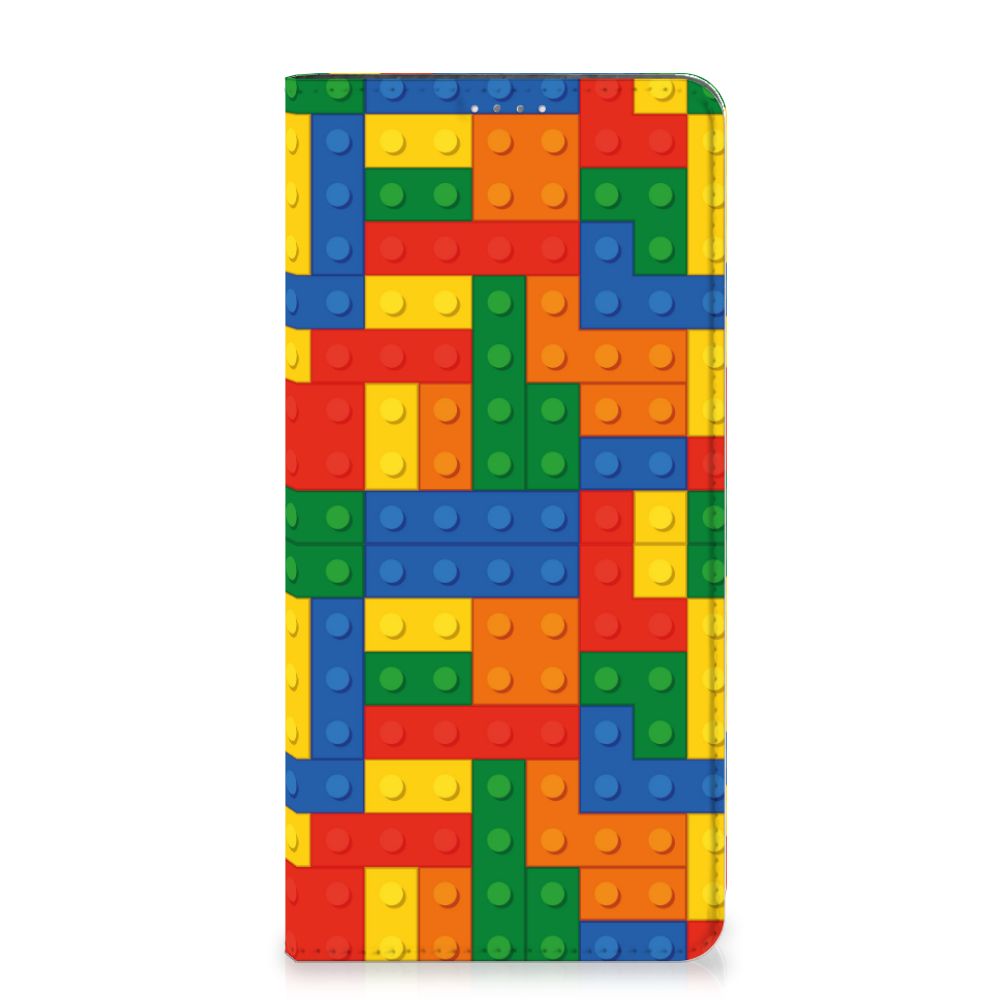 Samsung Galaxy A14 4G Hoesje met Magneet Blokken in kleurrijk Lego design