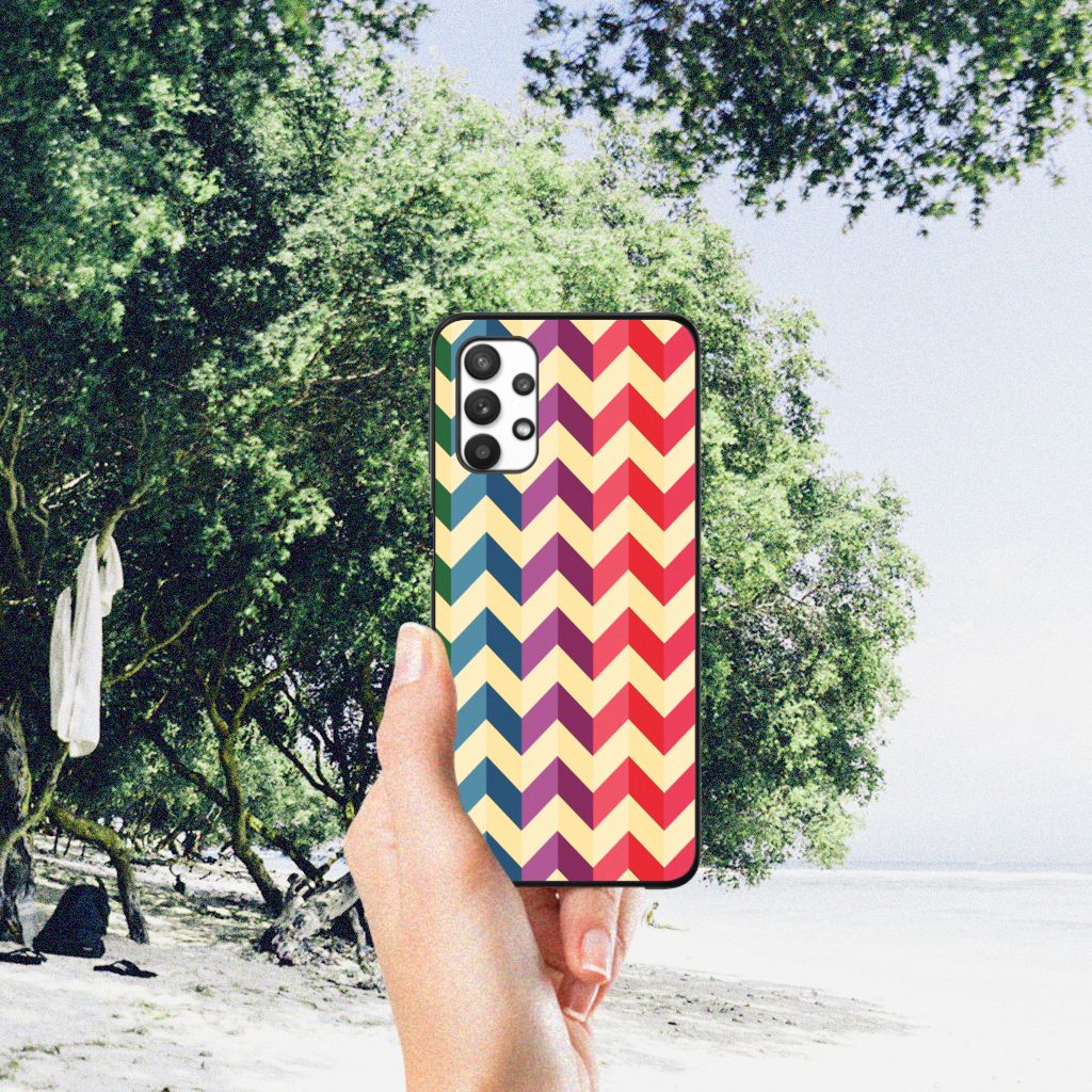 Samsung Galaxy A32 5G Back Case Zigzag Multi Color B2C Telecom