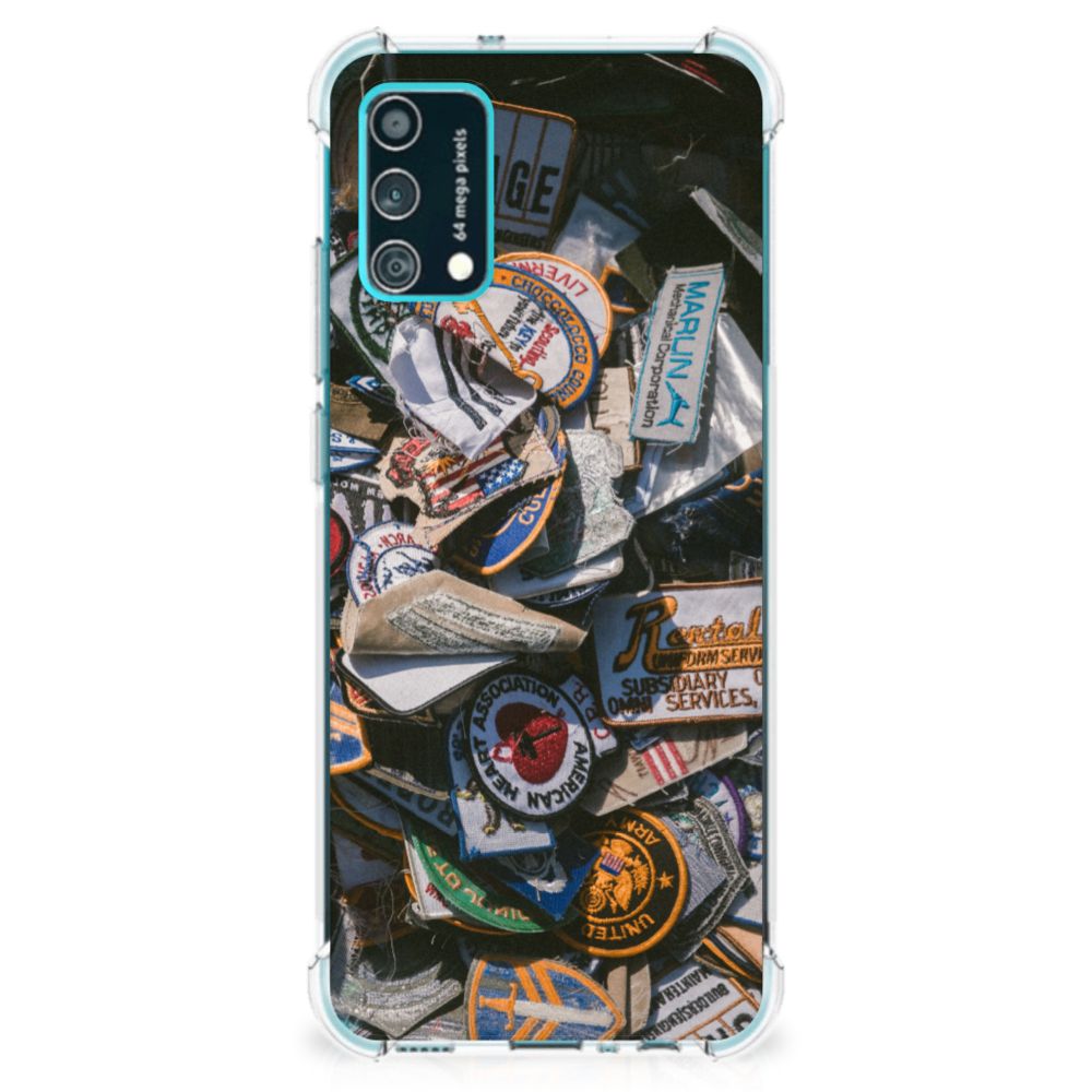 Samsung Galaxy M02s | A02s Anti-shock Hoesje met foto Badges B2C Telecom