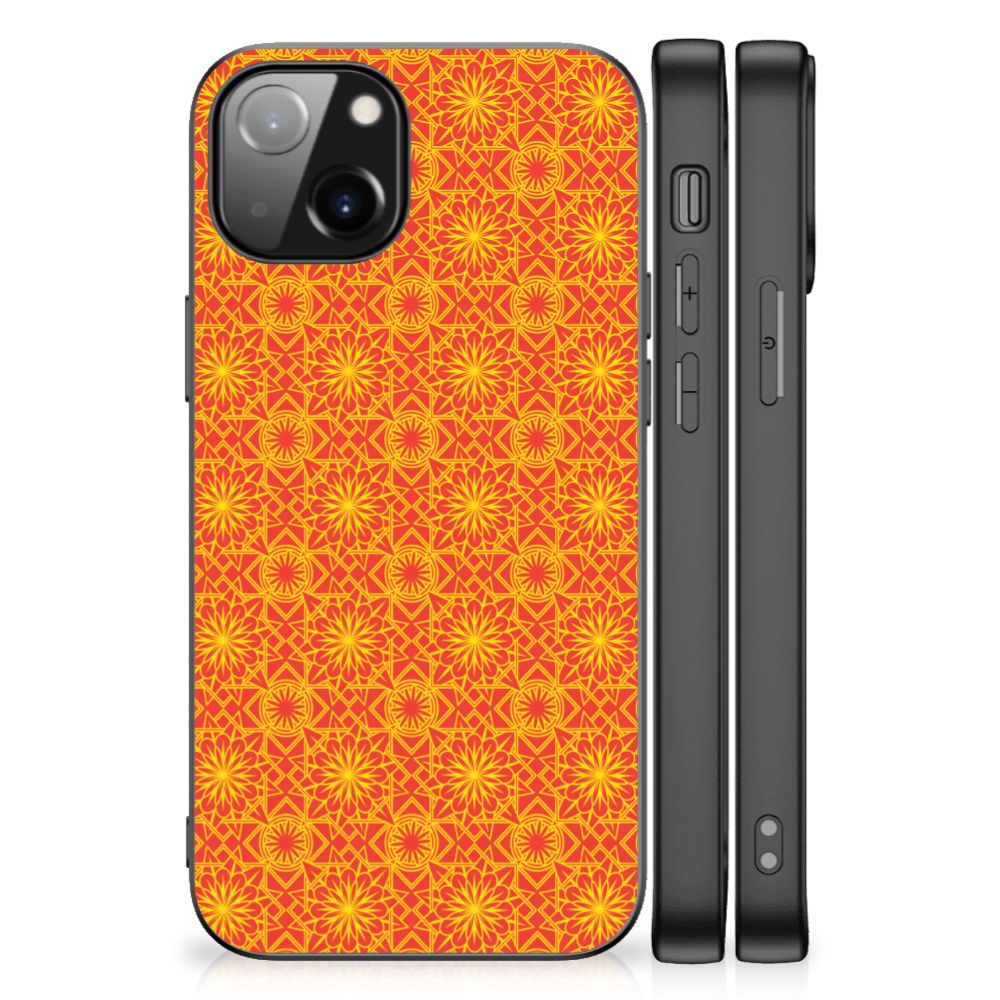 Apple iPhone 13 Back Case Batik Oranje B2C Telecom
