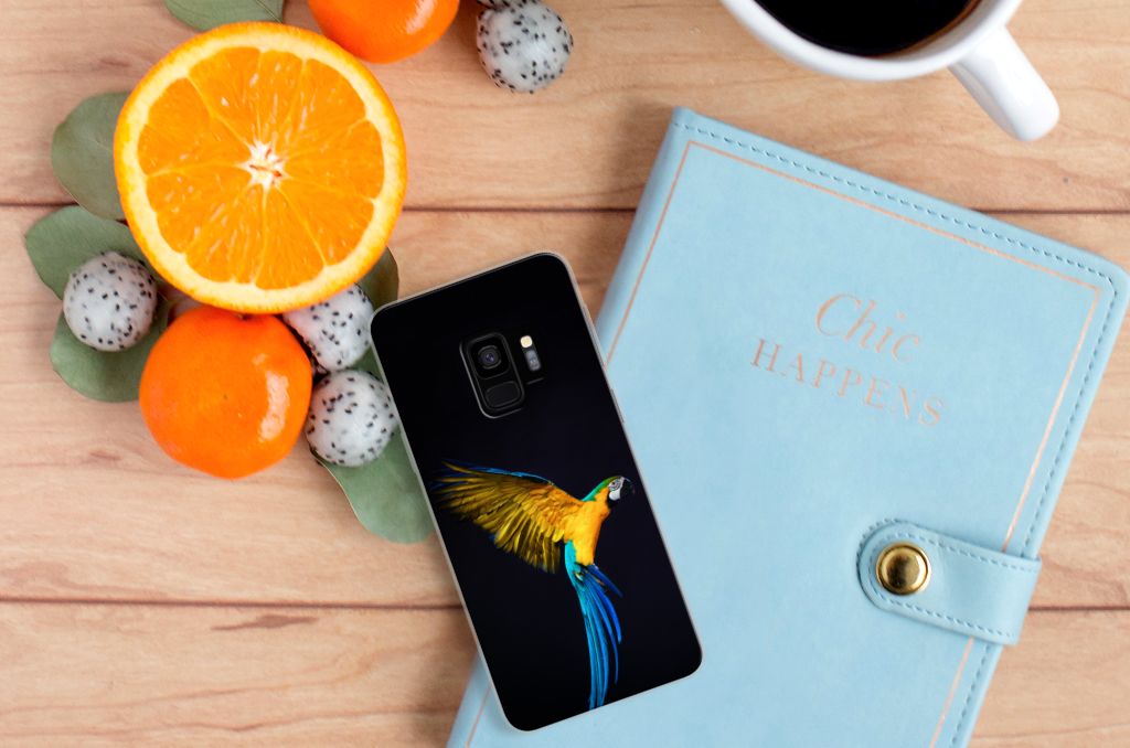 Samsung Galaxy S9 TPU Hoesje Papegaai