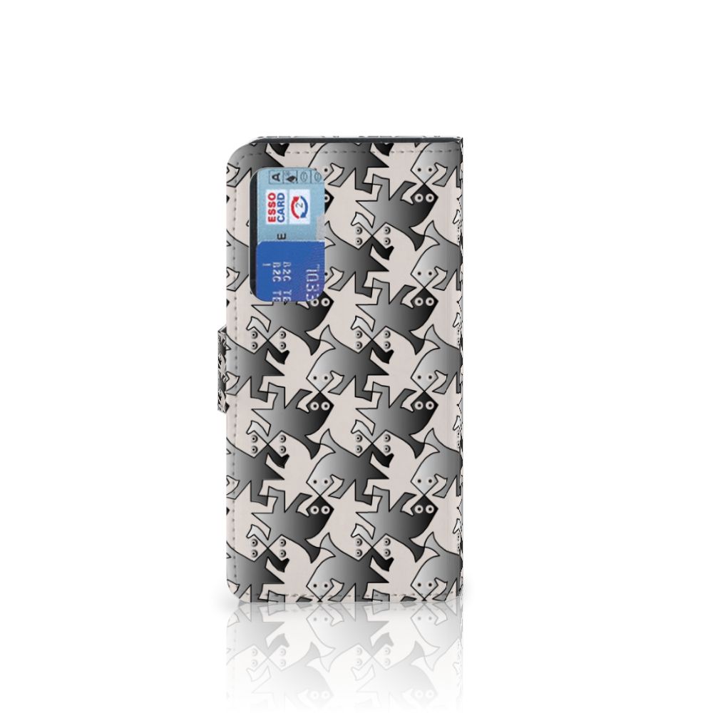 Huawei P40 Telefoonhoesje met Pasjes Salamander Grey