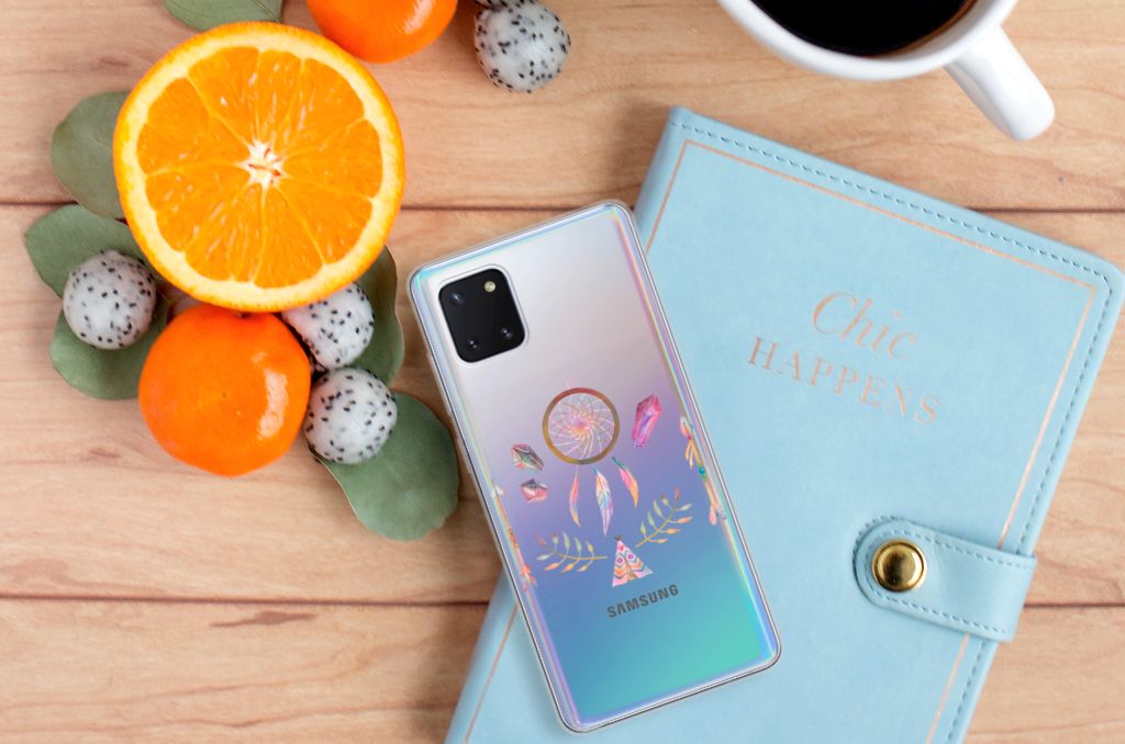 Samsung Galaxy Note 10 Lite Telefoonhoesje met Naam Boho Dreamcatcher