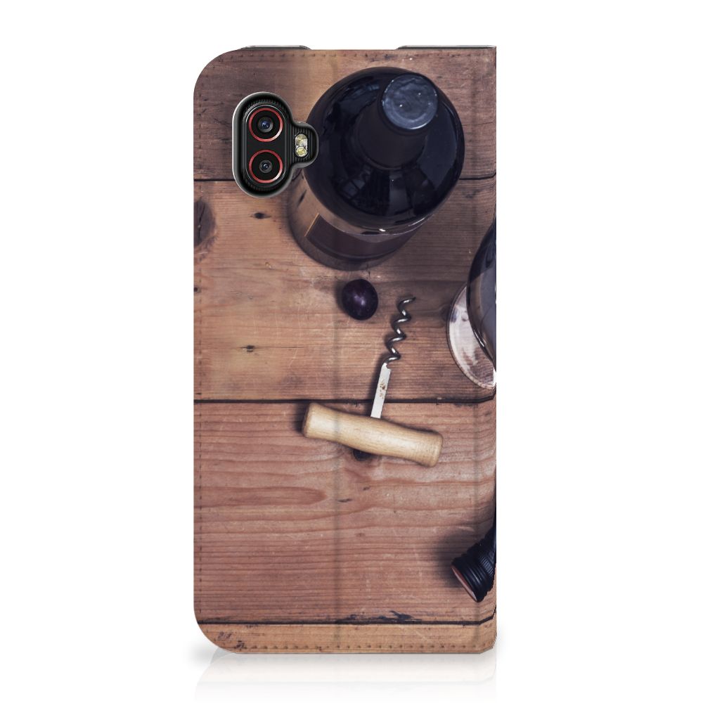 Samsung Galaxy Xcover 6 Pro Flip Style Cover Wijn - B2C Telecom